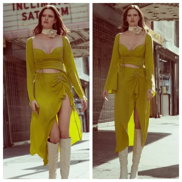 For Love & Lemons Allie Cutout Midi Dress - Picture 3 of 5